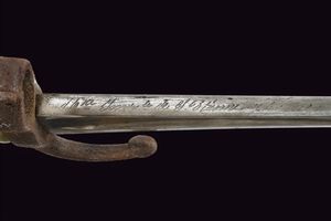 Baionetta Mod. 1866 Chassepot  - Asta La Collezione di Armi Antiche di un Gentiluomo Californiano - Associazione Nazionale - Case d'Asta italiane