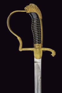 Sciabola da ufficiale  - Asta La Collezione di Armi Antiche di un Gentiluomo Californiano - Associazione Nazionale - Case d'Asta italiane