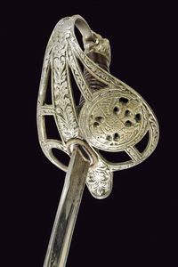 Sciabola da ufficiale  - Asta La Collezione di Armi Antiche di un Gentiluomo Californiano - Associazione Nazionale - Case d'Asta italiane