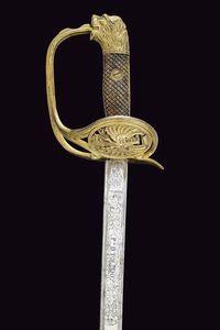 Sciabola da ufficiale  - Asta La Collezione di Armi Antiche di un Gentiluomo Californiano - Associazione Nazionale - Case d'Asta italiane