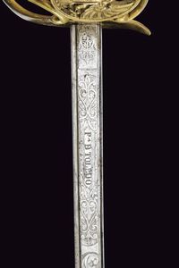 Sciabola da ufficiale  - Asta La Collezione di Armi Antiche di un Gentiluomo Californiano - Associazione Nazionale - Case d'Asta italiane