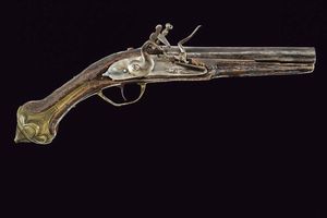 Pistola a pietra focaia  - Asta La Collezione di Armi Antiche di un Gentiluomo Californiano - Associazione Nazionale - Case d'Asta italiane