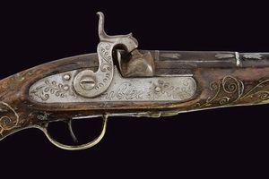 Pistola a luminello  - Asta La Collezione di Armi Antiche di un Gentiluomo Californiano - Associazione Nazionale - Case d'Asta italiane