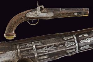 Pistola a luminello  - Asta La Collezione di Armi Antiche di un Gentiluomo Californiano - Associazione Nazionale - Case d'Asta italiane