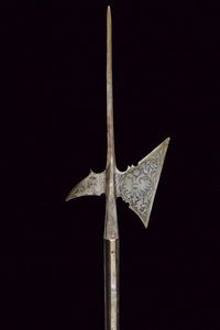 Alabarda incisa in stile del XVI secolo  - Asta La Collezione di Armi Antiche di un Gentiluomo Californiano - Associazione Nazionale - Case d'Asta italiane