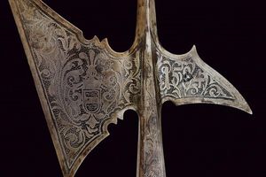 Alabarda incisa in stile del XVI secolo  - Asta La Collezione di Armi Antiche di un Gentiluomo Californiano - Associazione Nazionale - Case d'Asta italiane