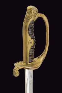 Spada ufficiale inferiore da parata  - Asta La Collezione di Armi Antiche di un Gentiluomo Californiano - Associazione Nazionale - Case d'Asta italiane