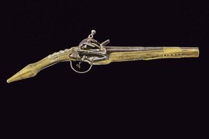Pistola a pietra focaia alla morlacca  - Asta La Collezione di Armi Antiche di un Gentiluomo Californiano - Associazione Nazionale - Case d'Asta italiane