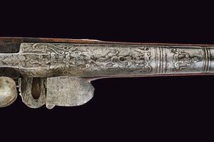 Pistola a pietra focaia  - Asta La Collezione di Armi Antiche di un Gentiluomo Californiano - Associazione Nazionale - Case d'Asta italiane