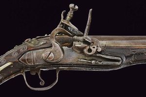 Pistola a pietra focaia  - Asta La Collezione di Armi Antiche di un Gentiluomo Californiano - Associazione Nazionale - Case d'Asta italiane