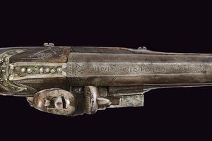 Pistola a pietra focaia  - Asta La Collezione di Armi Antiche di un Gentiluomo Californiano - Associazione Nazionale - Case d'Asta italiane