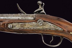 Pistola a pietra focaia  - Asta La Collezione di Armi Antiche di un Gentiluomo Californiano - Associazione Nazionale - Case d'Asta italiane