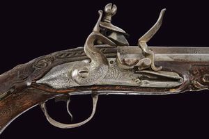 Pistola a pietra focaia  - Asta La Collezione di Armi Antiche di un Gentiluomo Californiano - Associazione Nazionale - Case d'Asta italiane