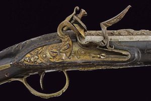 Bella pistola a pietra focaia per il mercato orientale di Louis Lamotte  - Asta La Collezione di Armi Antiche di un Gentiluomo Californiano - Associazione Nazionale - Case d'Asta italiane