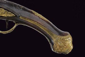 Bella pistola a pietra focaia per il mercato orientale di Louis Lamotte  - Asta La Collezione di Armi Antiche di un Gentiluomo Californiano - Associazione Nazionale - Case d'Asta italiane