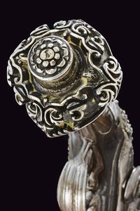 Bellissima pistola a pietra focaia in stile Ali Pasha con fornimenti in argento  - Asta La Collezione di Armi Antiche di un Gentiluomo Californiano - Associazione Nazionale - Case d'Asta italiane