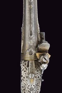 Bella pistola con fornimenti in argento  - Asta La Collezione di Armi Antiche di un Gentiluomo Californiano - Associazione Nazionale - Case d'Asta italiane