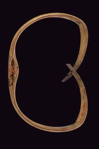 Raro arco dipinto a mano  - Asta La Collezione di Armi Antiche di un Gentiluomo Californiano - Associazione Nazionale - Case d'Asta italiane