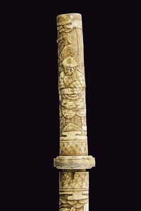 Wakizashi con montatura in osso  - Asta La Collezione di Armi Antiche di un Gentiluomo Californiano - Associazione Nazionale - Case d'Asta italiane