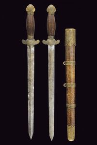 Spada corta doppia (Jian)  - Asta La Collezione di Armi Antiche di un Gentiluomo Californiano - Associazione Nazionale - Case d'Asta italiane
