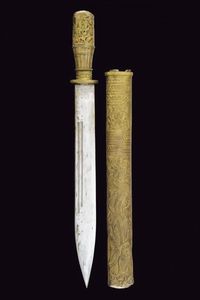 Daga con fodero  - Asta La Collezione di Armi Antiche di un Gentiluomo Californiano - Associazione Nazionale - Case d'Asta italiane