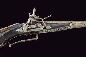 Bel fucile a pietra focaia di Barbuti  - Asta La Collezione di Armi Antiche di un Gentiluomo Californiano - Associazione Nazionale - Case d'Asta italiane