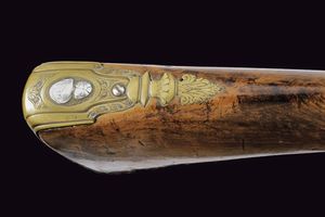 Bellissimo scavezzo a pietra focaia del maestro A. L.  - Asta La Collezione di Armi Antiche di un Gentiluomo Californiano - Associazione Nazionale - Case d'Asta italiane