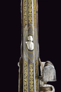 Bellissimo scavezzo a pietra focaia del maestro A. L.  - Asta La Collezione di Armi Antiche di un Gentiluomo Californiano - Associazione Nazionale - Case d'Asta italiane