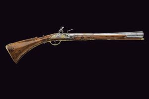 Bellissimo scavezzo a pietra focaia del maestro A. L.  - Asta La Collezione di Armi Antiche di un Gentiluomo Californiano - Associazione Nazionale - Case d'Asta italiane