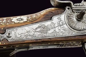 Fucile composito a ruota  - Asta La Collezione di Armi Antiche di un Gentiluomo Californiano - Associazione Nazionale - Case d'Asta italiane