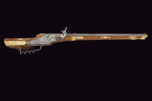 Bel fucile a ruota  - Asta La Collezione di Armi Antiche di un Gentiluomo Californiano - Associazione Nazionale - Case d'Asta italiane