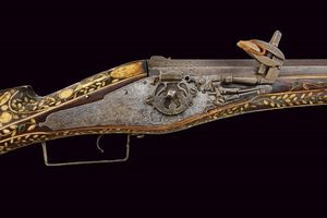 Importante moschetto a ruota di propriet nobile  - Asta La Collezione di Armi Antiche di un Gentiluomo Californiano - Associazione Nazionale - Case d'Asta italiane