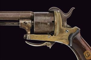 Revolver a spillo  - Asta La Collezione di Armi Antiche di un Gentiluomo Californiano - Associazione Nazionale - Case d'Asta italiane