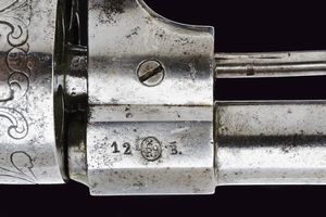 Bel revolver a spillo  - Asta La Collezione di Armi Antiche di un Gentiluomo Californiano - Associazione Nazionale - Case d'Asta italiane