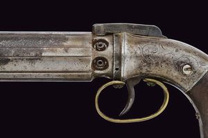 Pepperbox revolver a luminello di Allen & Thurber  - Asta La Collezione di Armi Antiche di un Gentiluomo Californiano - Associazione Nazionale - Case d'Asta italiane