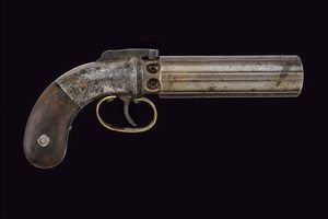 Pepperbox revolver a luminello di Allen & Thurber  - Asta La Collezione di Armi Antiche di un Gentiluomo Californiano - Associazione Nazionale - Case d'Asta italiane