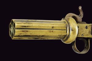 Pepperbox a luminello da marina  - Asta La Collezione di Armi Antiche di un Gentiluomo Californiano - Associazione Nazionale - Case d'Asta italiane