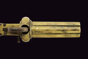 Pepperbox a luminello da marina  - Asta La Collezione di Armi Antiche di un Gentiluomo Californiano - Associazione Nazionale - Case d'Asta italiane