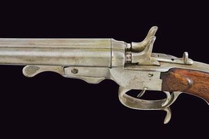 Pistola a percussione centrale a due canne  - Asta La Collezione di Armi Antiche di un Gentiluomo Californiano - Associazione Nazionale - Case d'Asta italiane