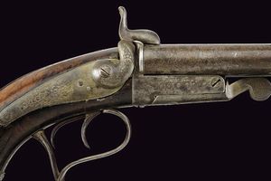 Pistola a spillo a due canne  - Asta La Collezione di Armi Antiche di un Gentiluomo Californiano - Associazione Nazionale - Case d'Asta italiane