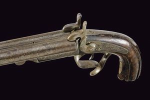 Pistola a spillo a due canne  - Asta La Collezione di Armi Antiche di un Gentiluomo Californiano - Associazione Nazionale - Case d'Asta italiane