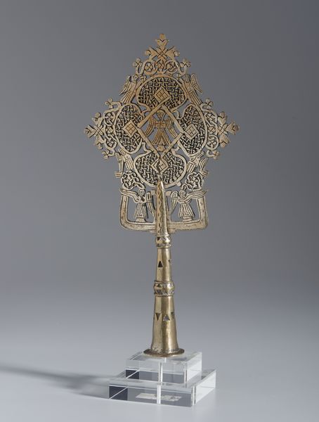 MANIFATTURA ETIOPE, PROBABILMENTE XIX SECOLO : Croce processionale copta in metallo argentato e inciso  - Asta Asta 502 | ARTE ANTICA E DEL XIX SECOLO Online - Associazione Nazionale - Case d'Asta italiane
