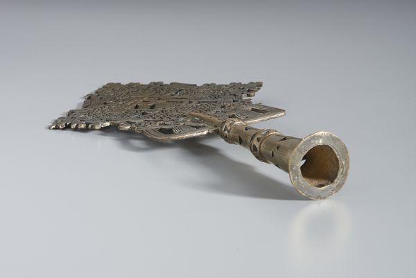 MANIFATTURA ETIOPE, PROBABILMENTE XIX SECOLO : Croce processionale copta in metallo argentato e inciso  - Asta Asta 502 | ARTE ANTICA E DEL XIX SECOLO Online - Associazione Nazionale - Case d'Asta italiane