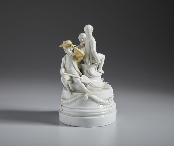 MANIFATTURA COZZI, VENEZIA, 1780 CIRCA : Gruppo in porcellana bianca raffigurante una scena galante  - Asta Asta 502 | ARTE ANTICA E DEL XIX SECOLO Online - Associazione Nazionale - Case d'Asta italiane
