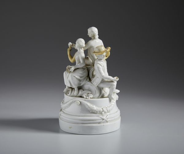 MANIFATTURA COZZI, VENEZIA, 1780 CIRCA : Gruppo in porcellana bianca raffigurante una scena galante  - Asta Asta 502 | ARTE ANTICA E DEL XIX SECOLO Online - Associazione Nazionale - Case d'Asta italiane