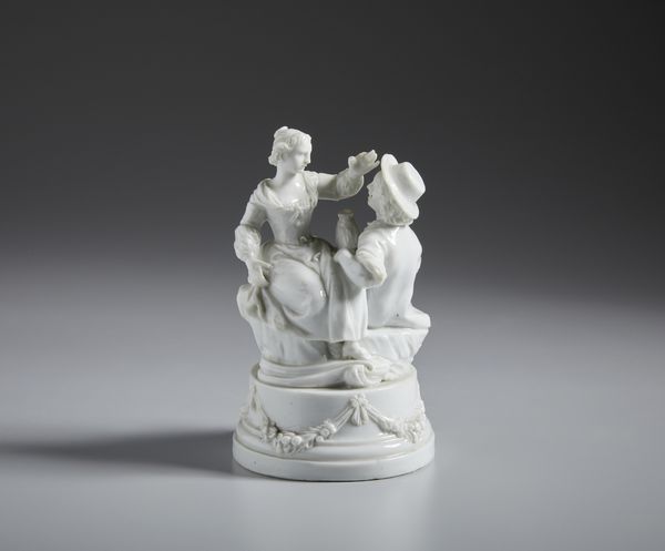 MANIFATTURA GEMINIANO COZZI, VENEZIA, 1780 CIRCA : Gruppo in porcellana bianca raffigurante coppia di contadini  - Asta Asta 502 | ARTE ANTICA E DEL XIX SECOLO Online - Associazione Nazionale - Case d'Asta italiane
