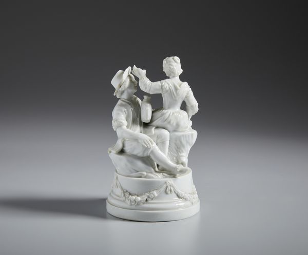 MANIFATTURA GEMINIANO COZZI, VENEZIA, 1780 CIRCA : Gruppo in porcellana bianca raffigurante coppia di contadini  - Asta Asta 502 | ARTE ANTICA E DEL XIX SECOLO Online - Associazione Nazionale - Case d'Asta italiane