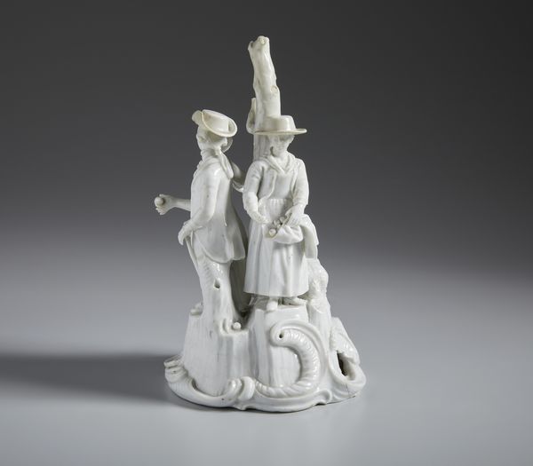 MANIFATTURA GEMINIANO COZZI, VENEZIA, 1780 CIRCA : Gruppo in porcellana bianca raffigurante tre personaggi in un ambientazione agreste  - Asta Asta 502 | ARTE ANTICA E DEL XIX SECOLO Online - Associazione Nazionale - Case d'Asta italiane