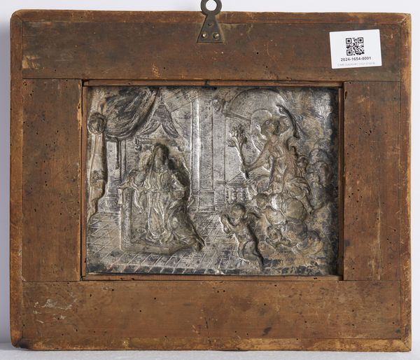MANIFATTURA DEL XVIII-XIX SECOLO : Bassorilievo in lamina argentata raffigurante l'Annunciazione  - Asta Asta 502 | ARTE ANTICA E DEL XIX SECOLO Online - Associazione Nazionale - Case d'Asta italiane