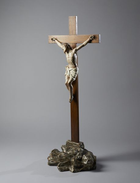 SCULTORE NAPOLETANO DEL XIX SECOLO : Crocifisso in legno scolpito e dipinto  - Asta Asta 502 | ARTE ANTICA E DEL XIX SECOLO Online - Associazione Nazionale - Case d'Asta italiane